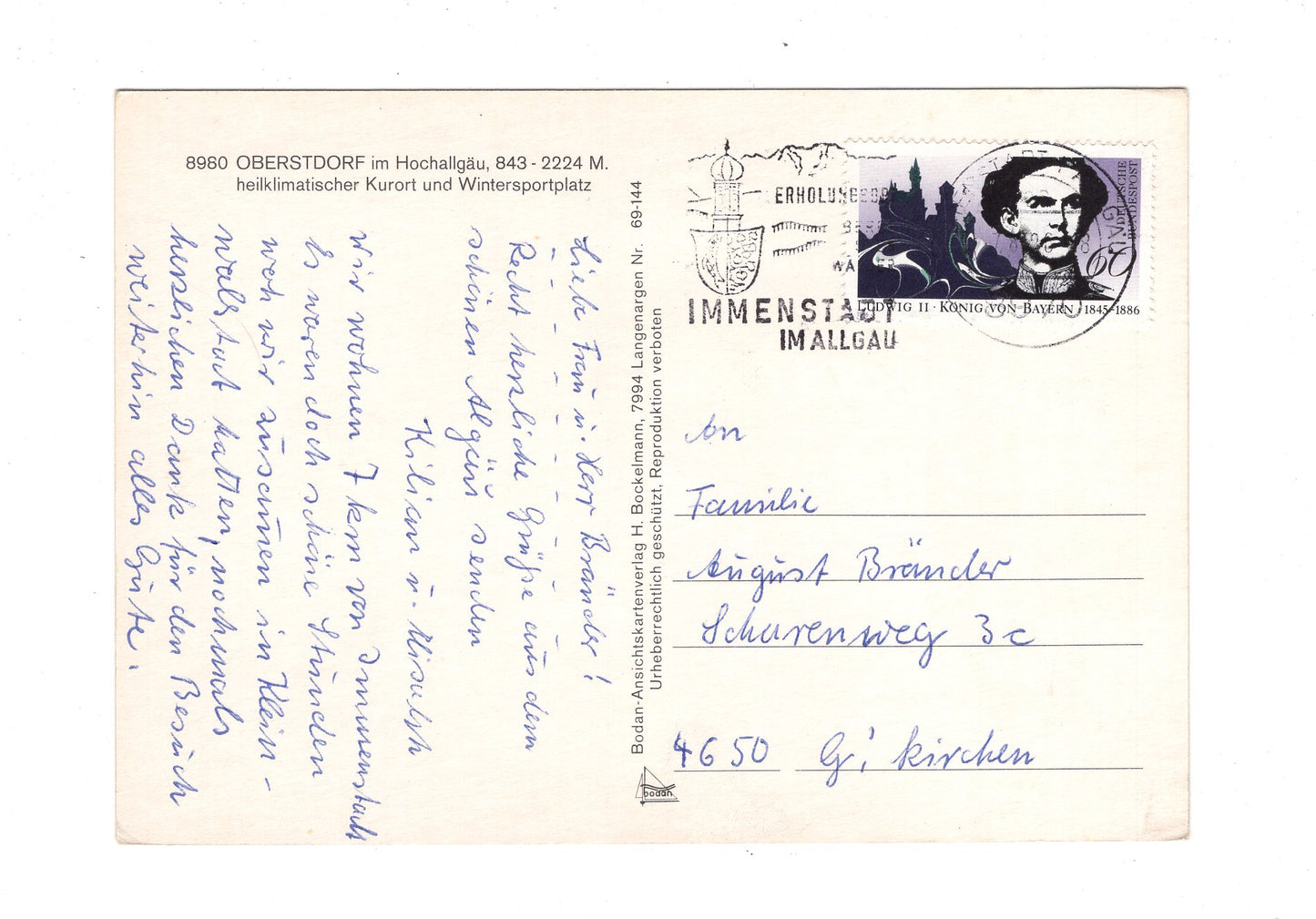 Ansichtskarte Nebelhorn bei Oberstdorf im Allgäu / H1-53