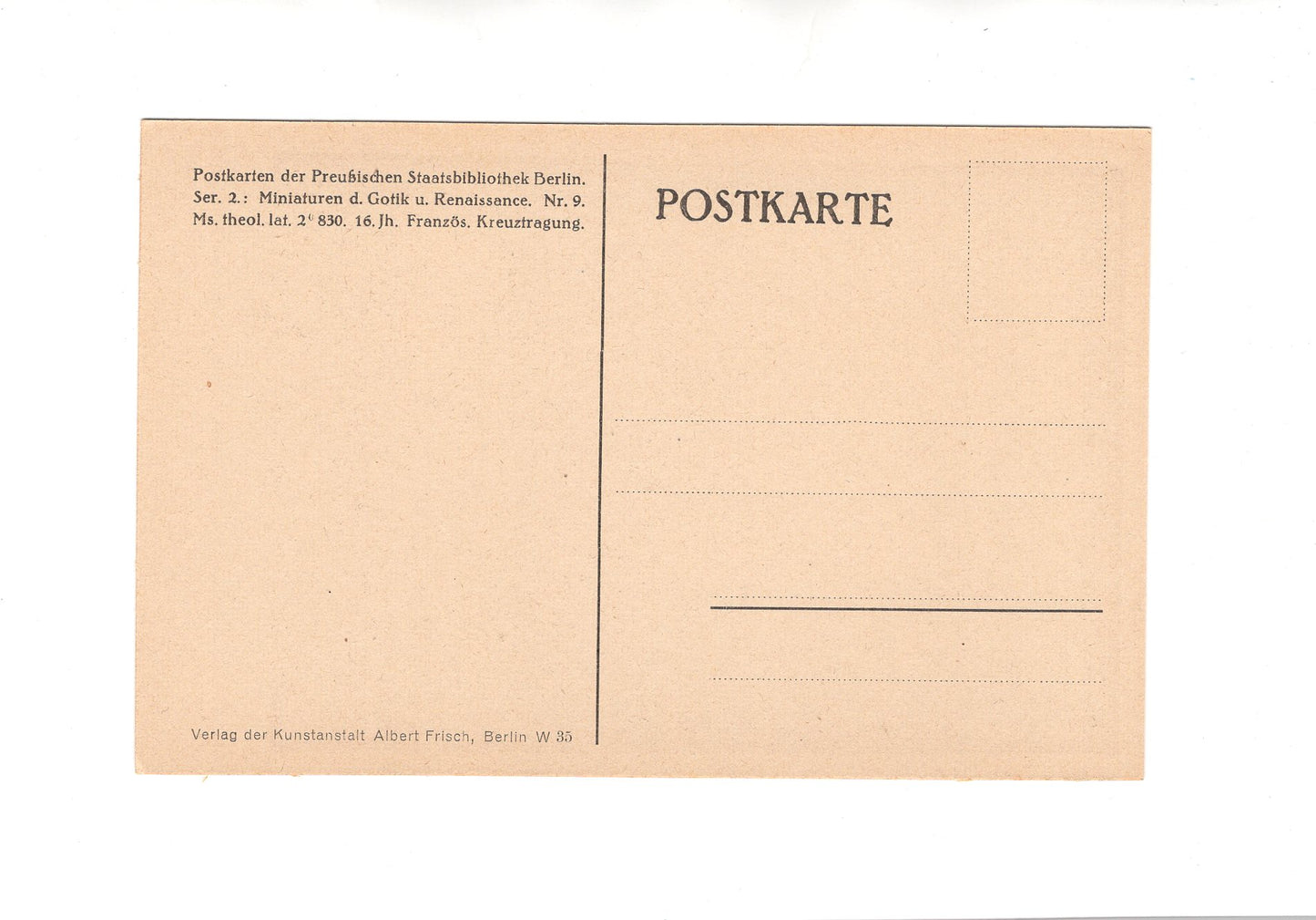 Ansichtskarte / Kunst Postkarte der Preußischen Staatsbibliothek Berlin