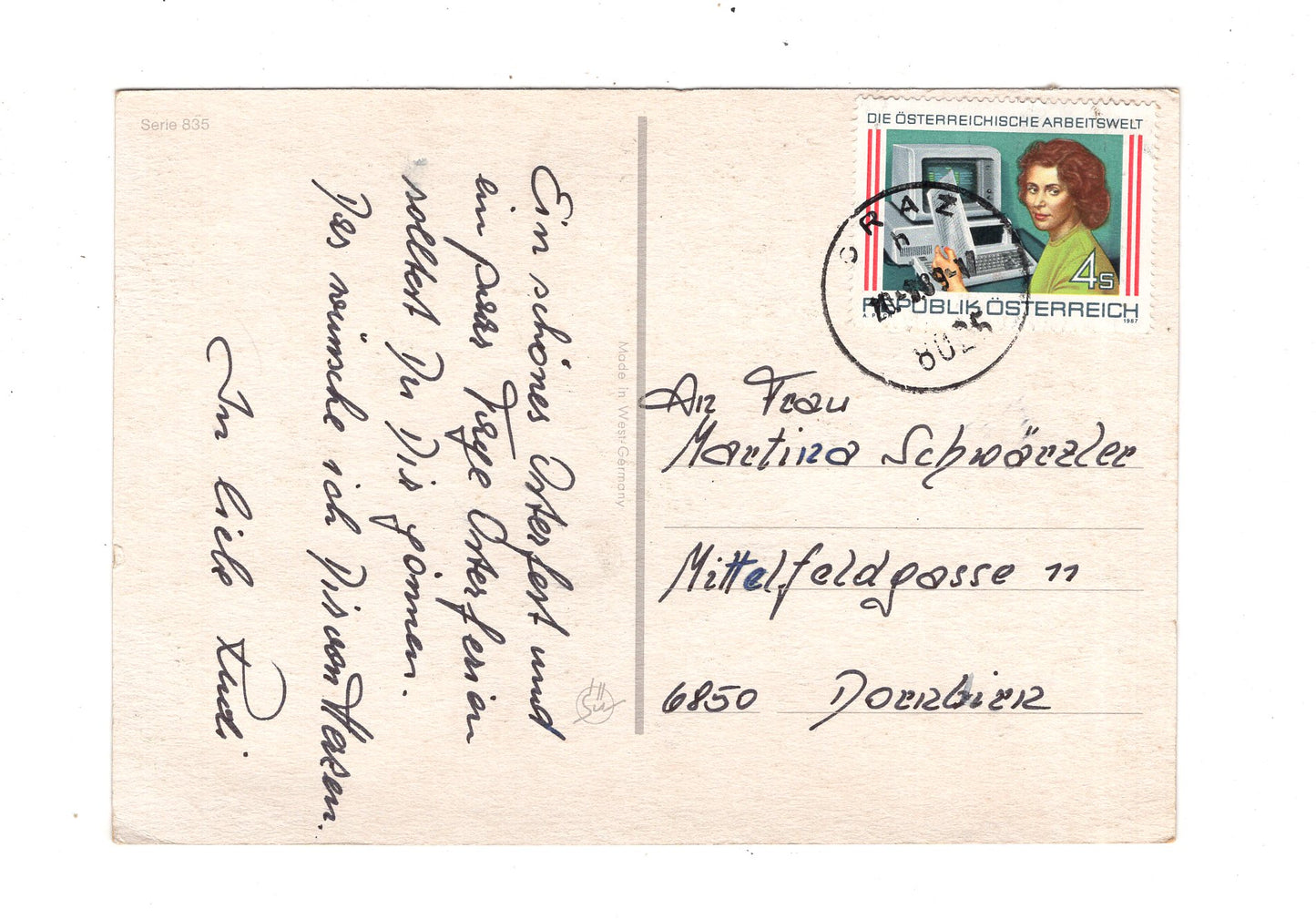 Ansichtskarte Feiertage / Frohe Ostern / L1-55