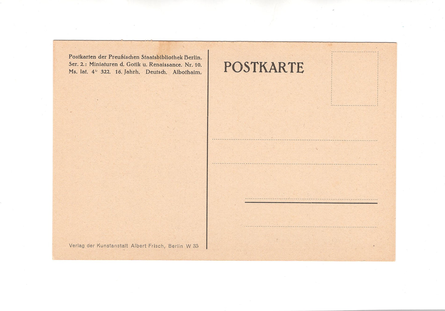 Ansichtskarte / Kunst Postkarte der Preußischen Staatsbibliothek Berlin