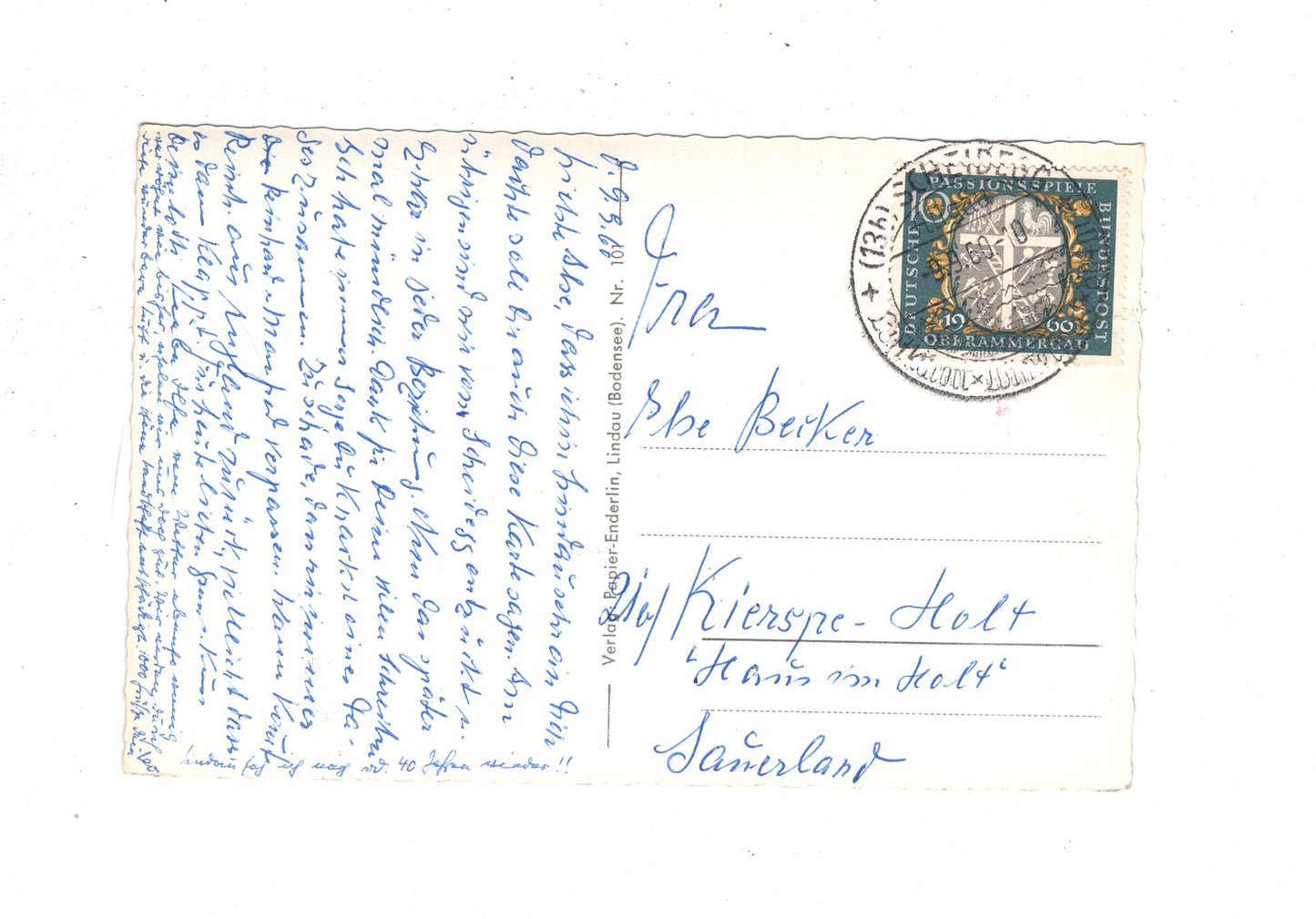 Ansichtskarte Lindau im Bodensee / Hafeneinfahrt / J1-64