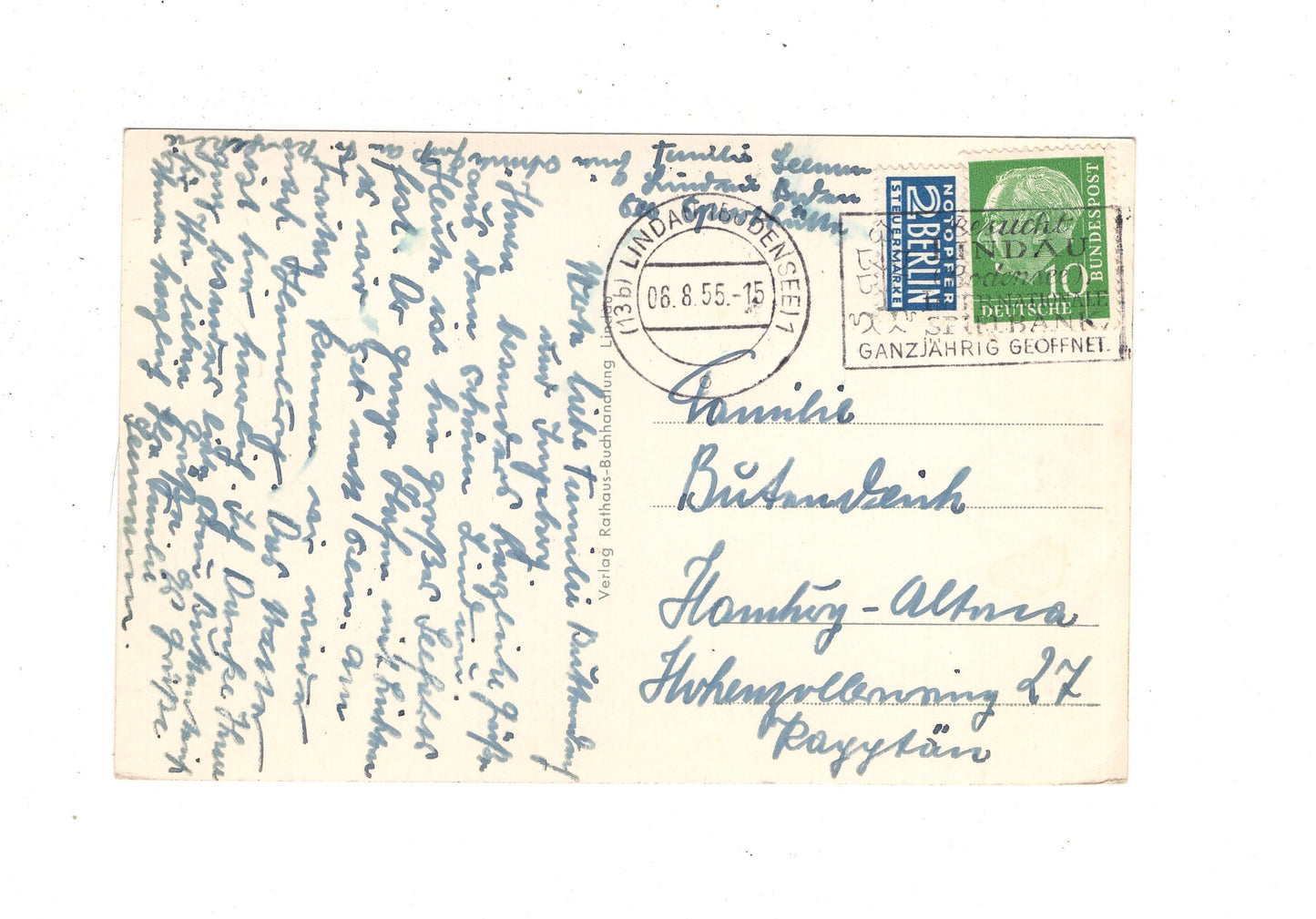 Ansichtskarte Lindau im Bodensee / Hafen / J1-64