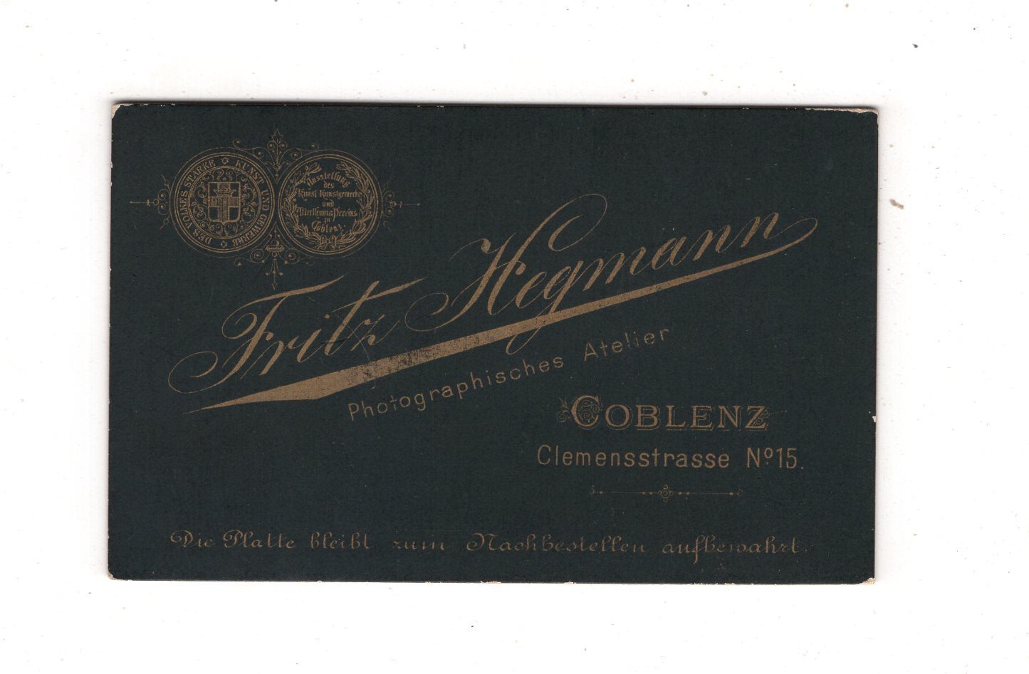 Fotografie Soldat - Koblenz 1880er / CDV M1-04