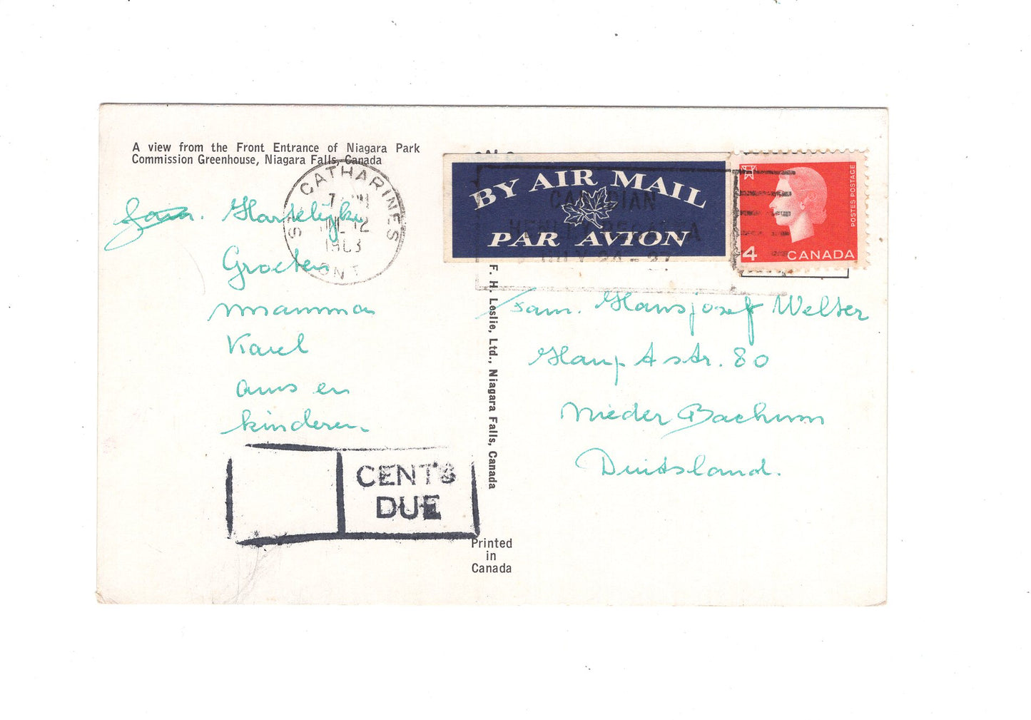 Ansichtskarte Niagara Park Commission Greenhouse / Niagara Falls / Ontario / Kanada