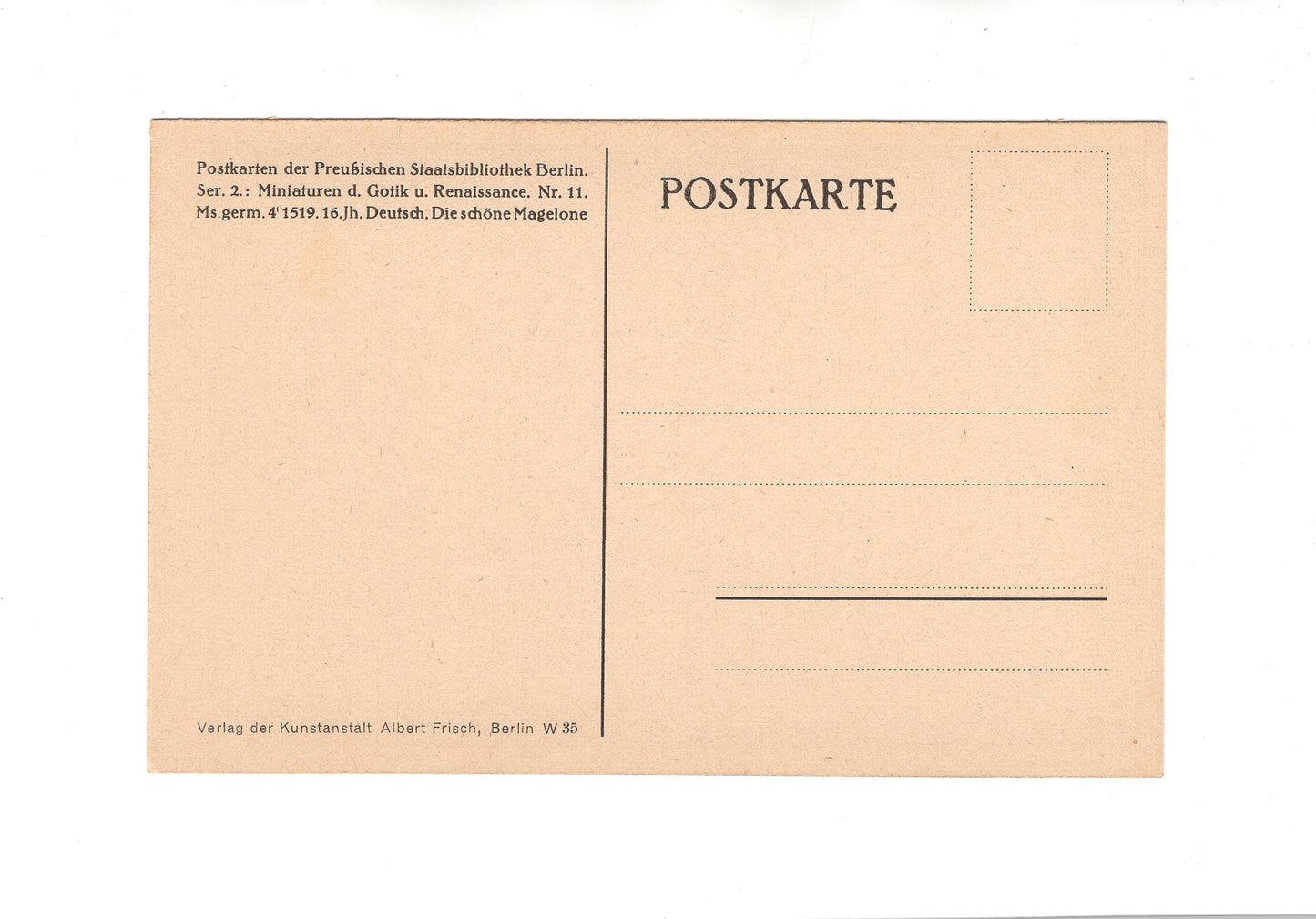 Ansichtskarte / Kunst Postkarte der Preußischen Staatsbibliothek Berlin