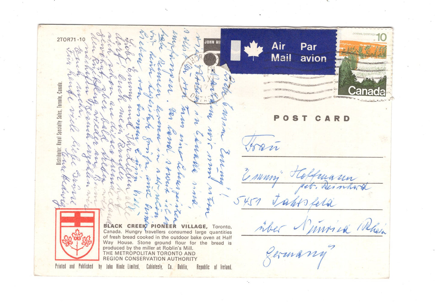 Ansichtskarte Toronto / Black Creek Pioneer Village / Ontario / Kanada