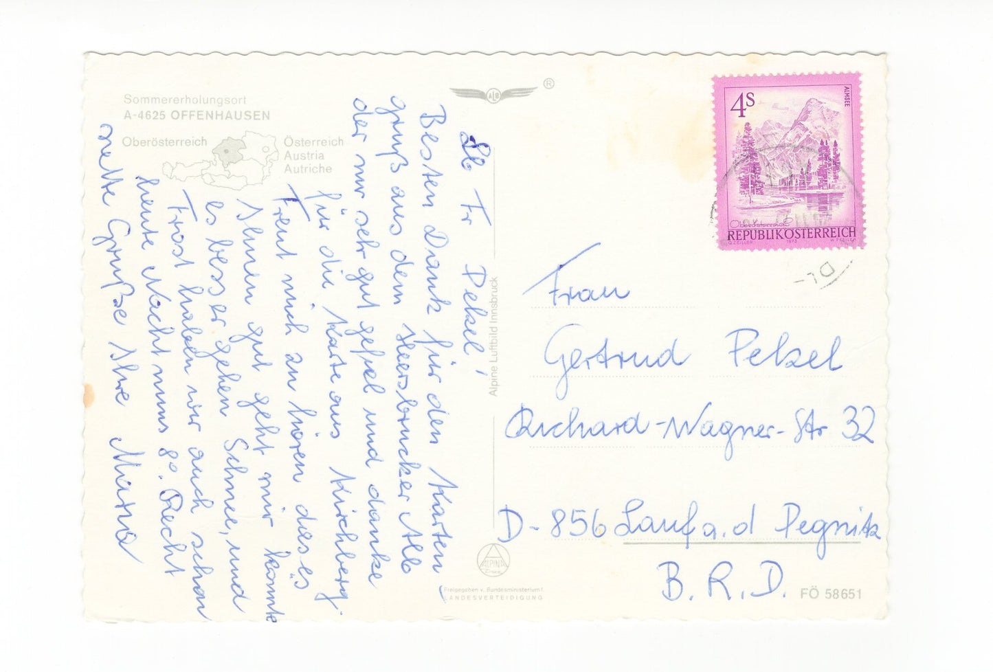 Ansichtskarte Offenhausen / Oberösterreich / Österreich