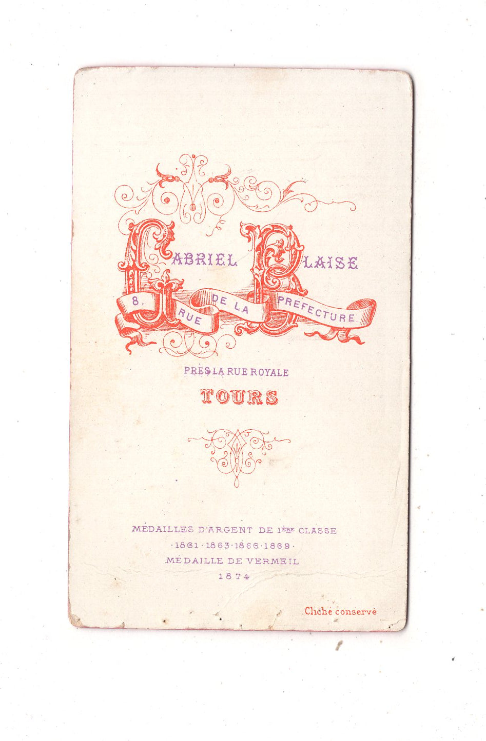 Fotografie Schönes Kinderbild / Baby - Tours 1870er / CDV N1-07