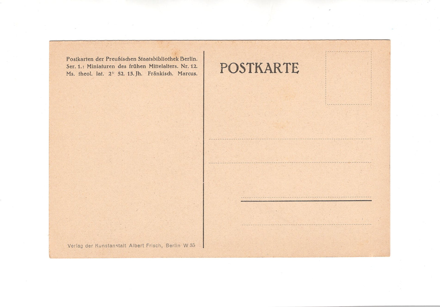 Ansichtskarte / Kunst Postkarte der Preußischen Staatsbibliothek Berlin