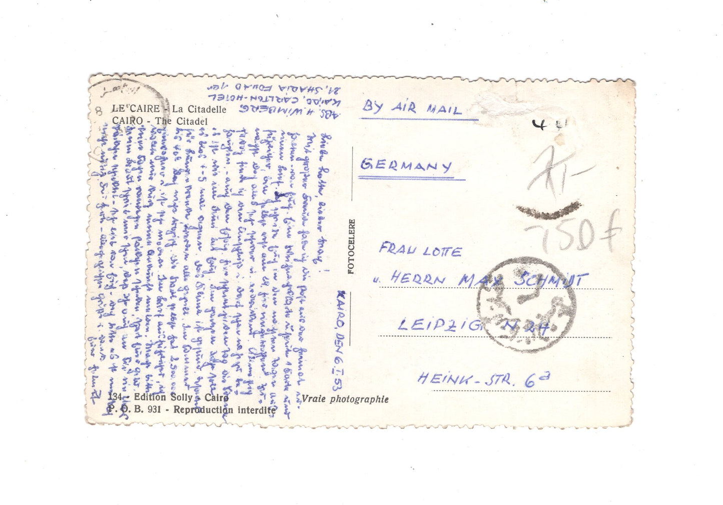 Ansichtskarte Kairo / Zitadelle / Ägypten