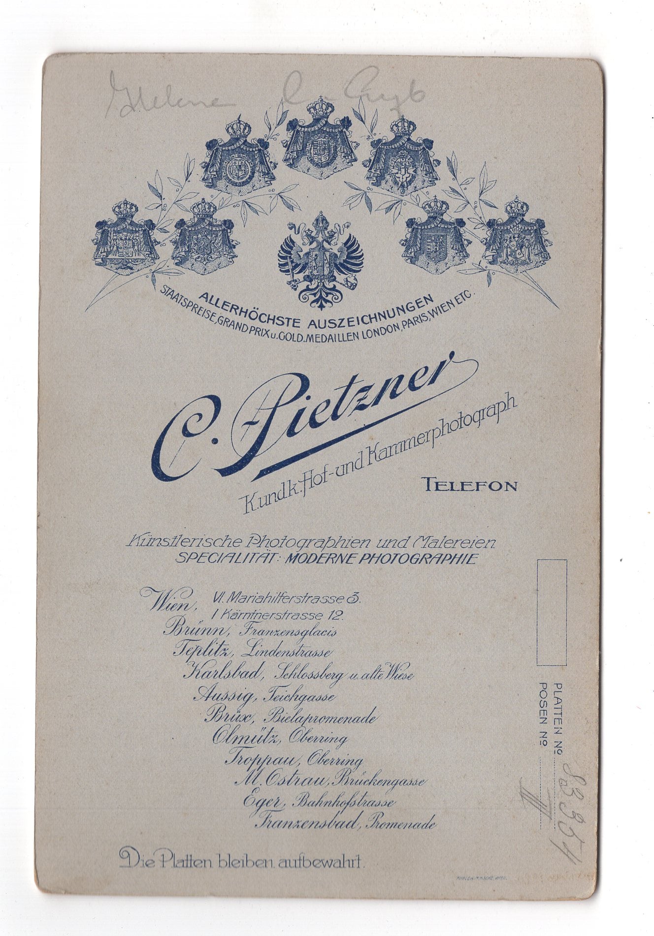 Fotografie Feine Dame - Wien 1900er / CAB W-20