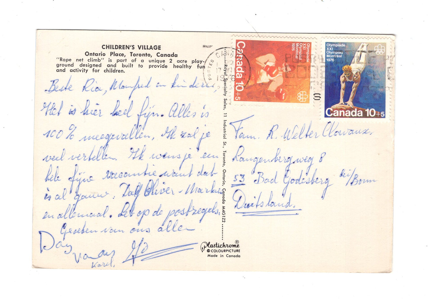 Ansichtskarte Toronto / Children´s Village / Ontario Place / Ontario / Kanada