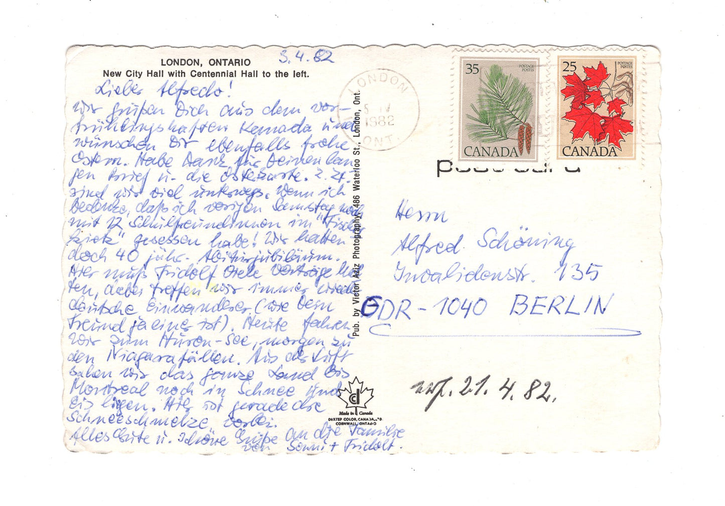 Ansichtskarte London / City Hall and Centennial Hall / Ontario / Kanada