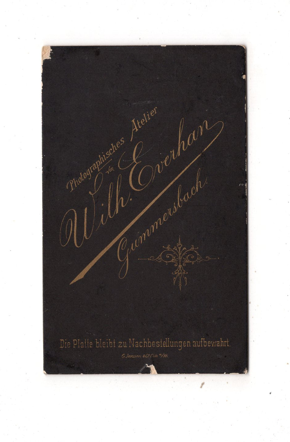 Fotografie Schönes Kinderbild / Baby - Gummersbach 1880er / CDV N1-07