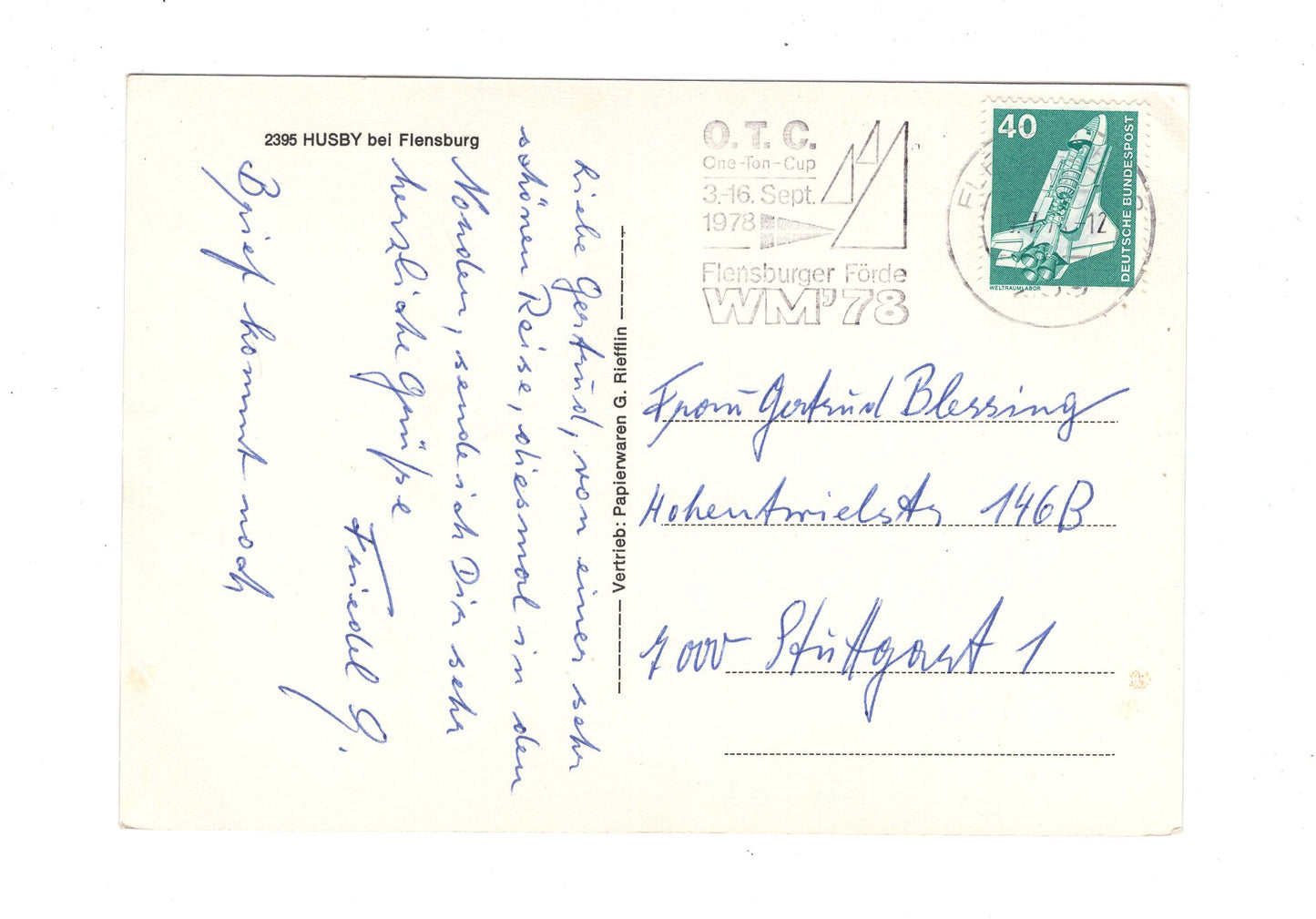 Ansichtskarte Husby bei Flensburg