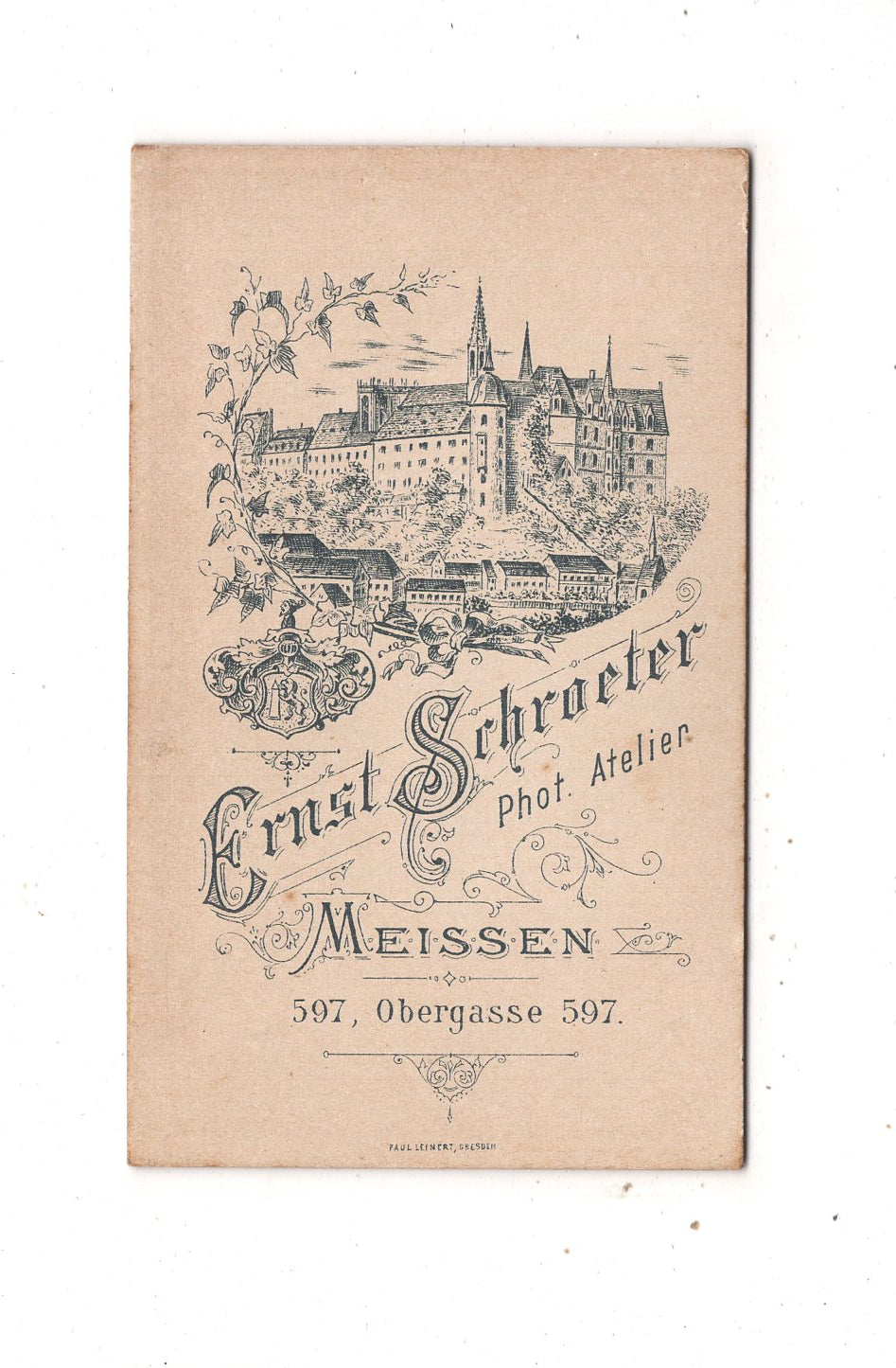 Fotografie Feine Dame - Meißen 1880er
