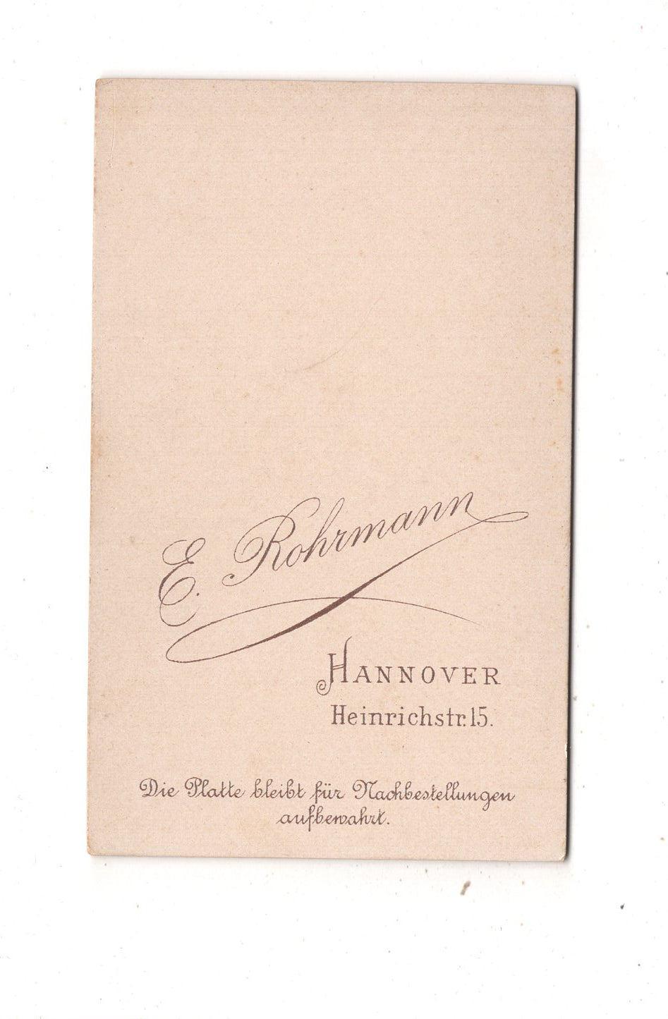 Fotografie Soldat - Hannover 1890er / CDV M1-05