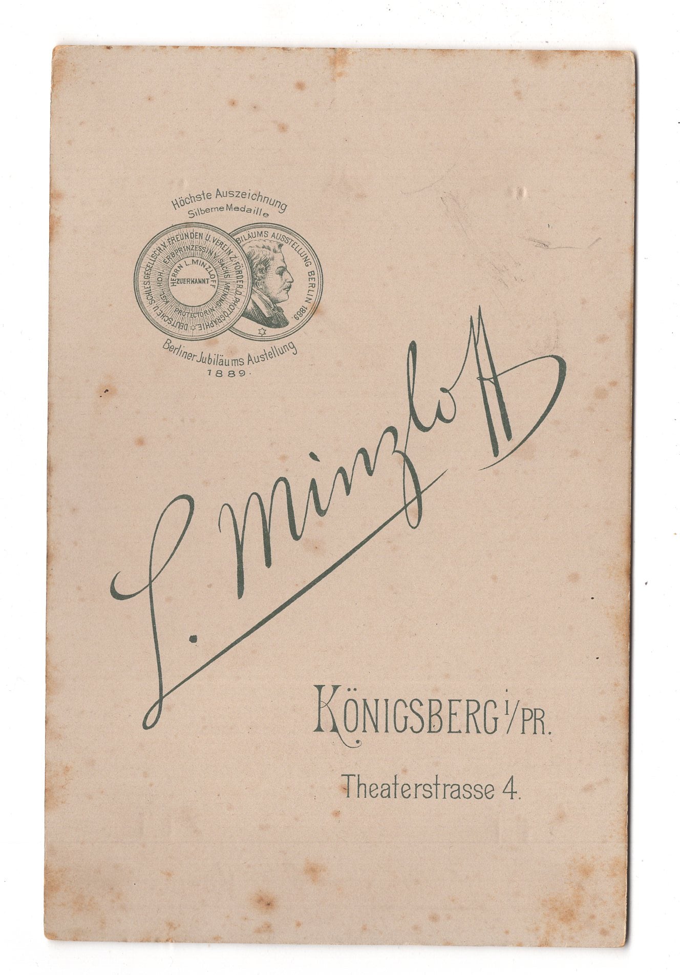 Fotografie Schönes Familienbild - Königsberg in Preußen um 1890 / CAB X-35