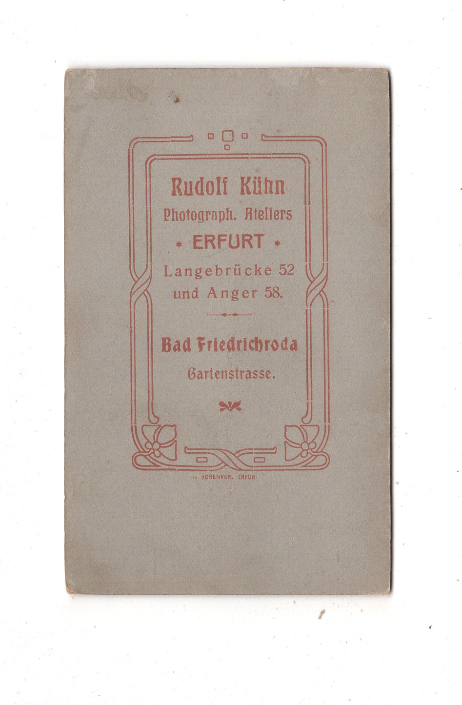 Fotografie Feines junges Mädchen - Erfurt 1900er / CDV E1-37