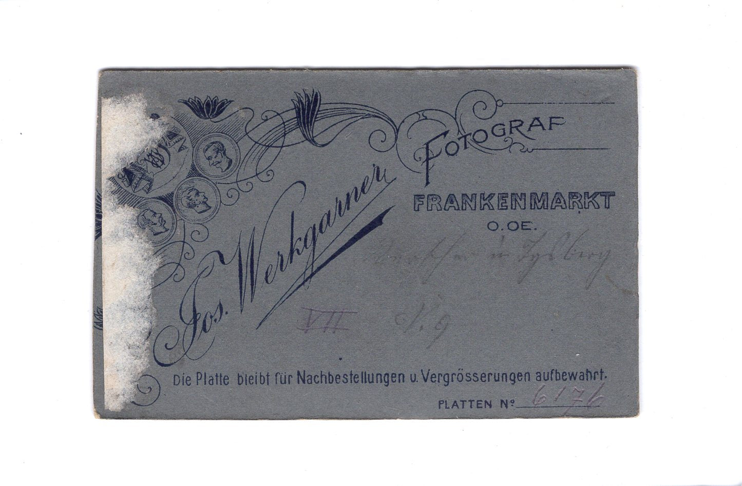 Fotografie Damenportrait in Tracht - Frankenmarkt / Oberösterreich um 1910