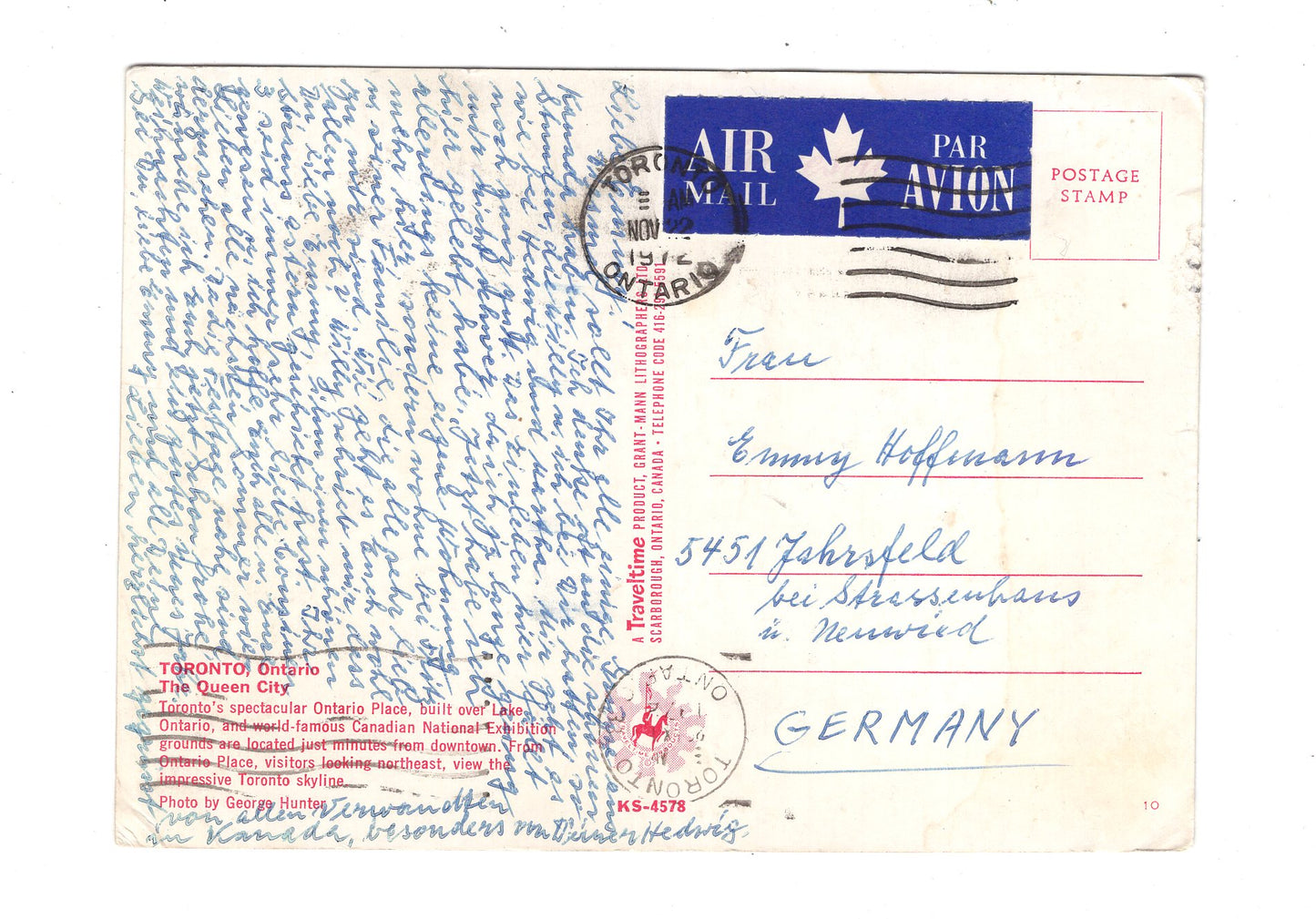 Ansichtskarte Toronto / The Queen City / Ontario / Kanada