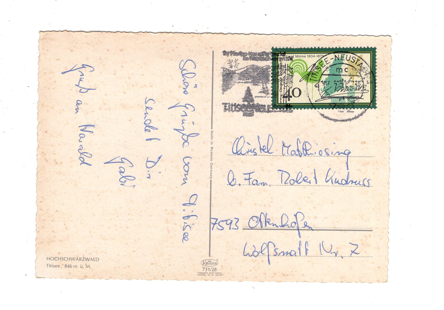 Ansichtskarte Titisee / Hochschwarzwald / K1-57