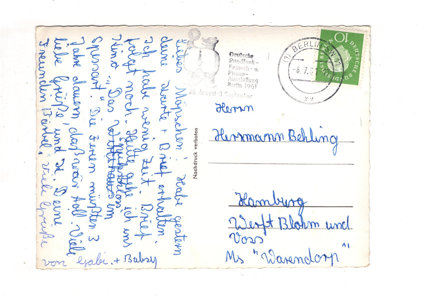 Ansichtskarte Berlin wird schöner mit jedem Tag / I1-66