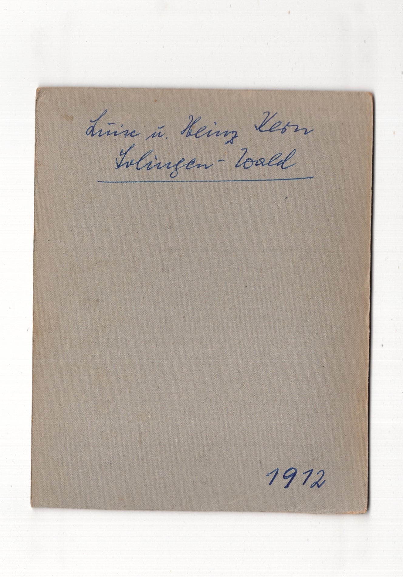 Fotografie Niedliche kleine Kinder / benannt - Solingen 1912