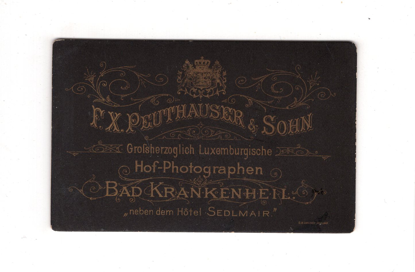Fotografie Damenportrait - Bad Krankenheil Tölz 1880er / CDV C1-02