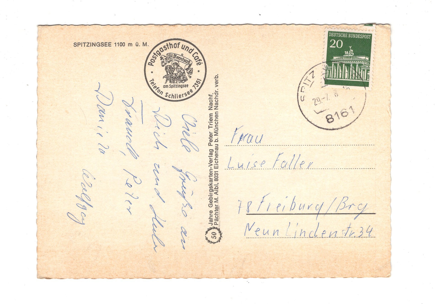 Ansichtskarte Spitzingsee / H1-70