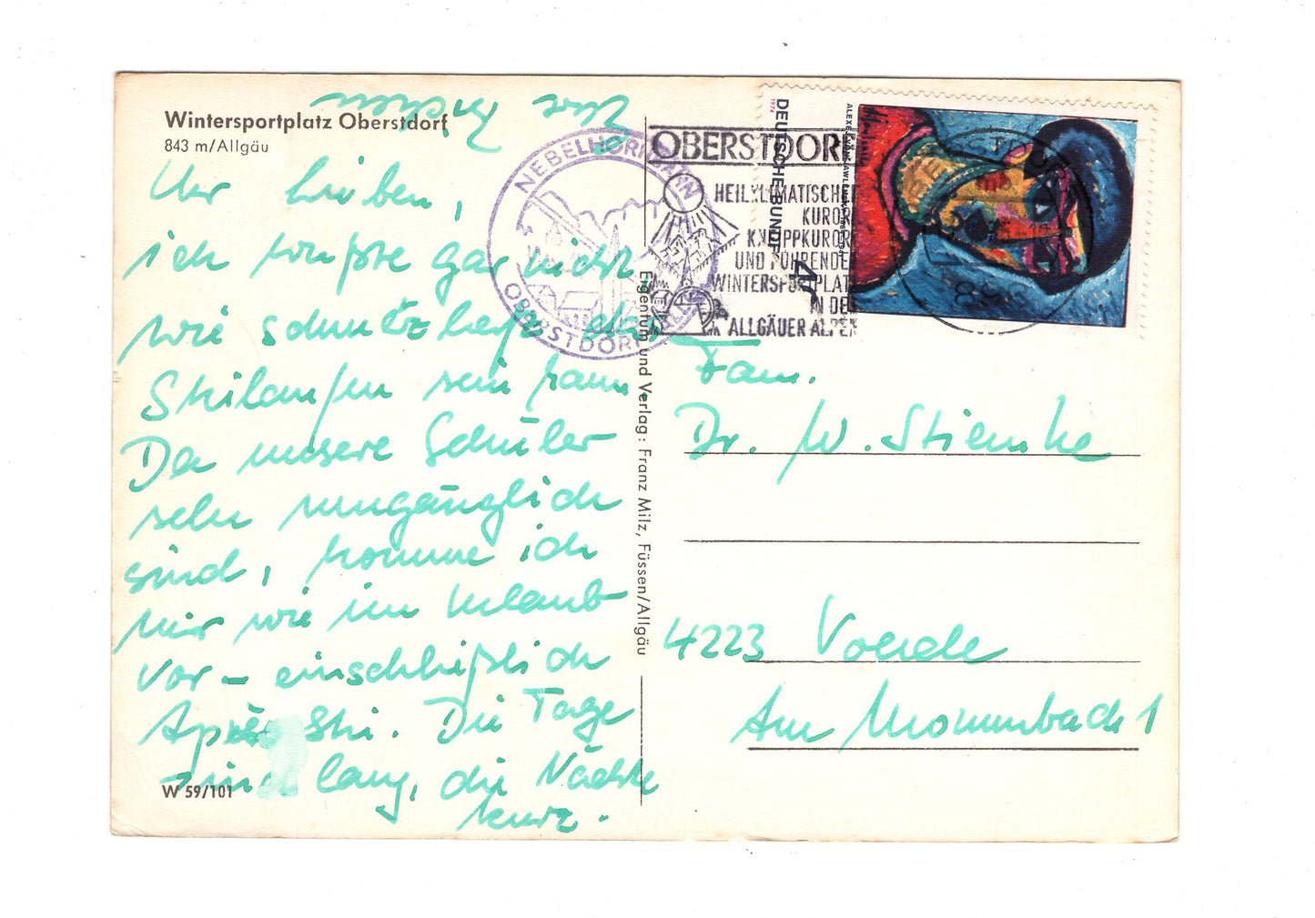 Ansichtskarte Oberstdorf im Allgäu / H1-54