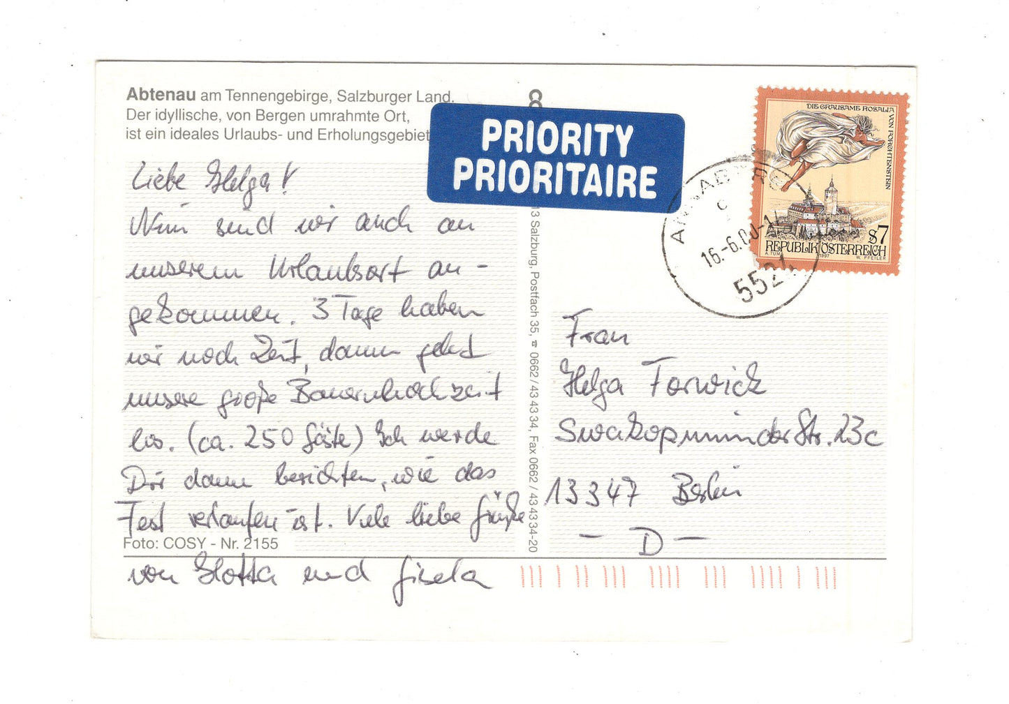 Ansichtskarte Abtenau / Salzburger Land / Österreich