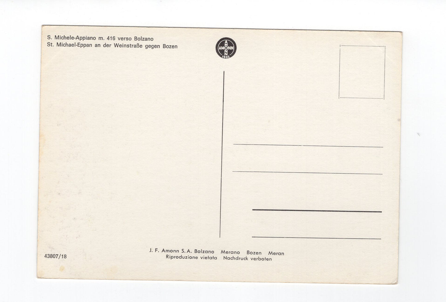 Ansichtskarte St. Michael-Eppan an der Weinstraße / Südtirol / Italien