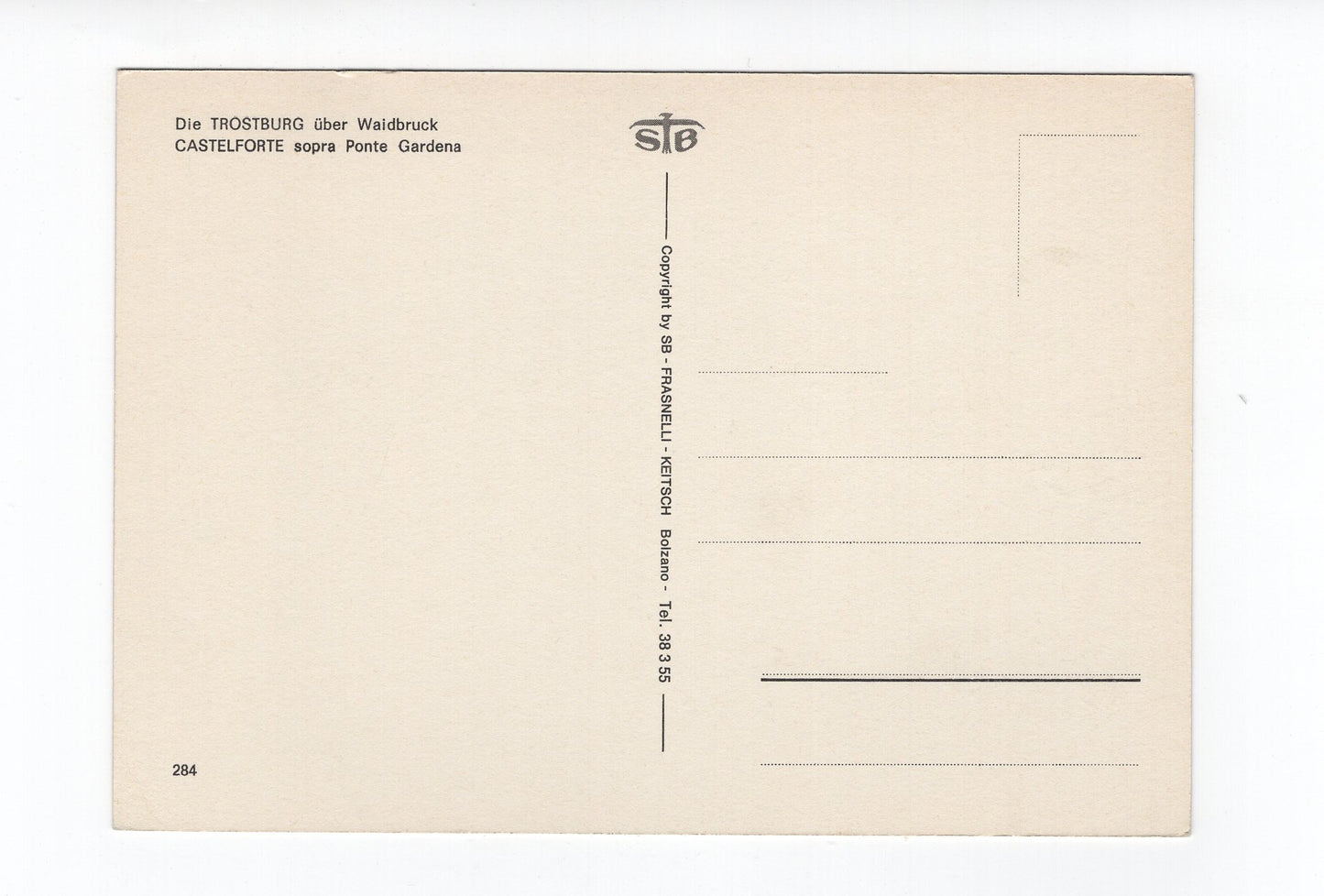 Ansichtskarte Die Trostburg über Waidbruck / Südtirol / Italien