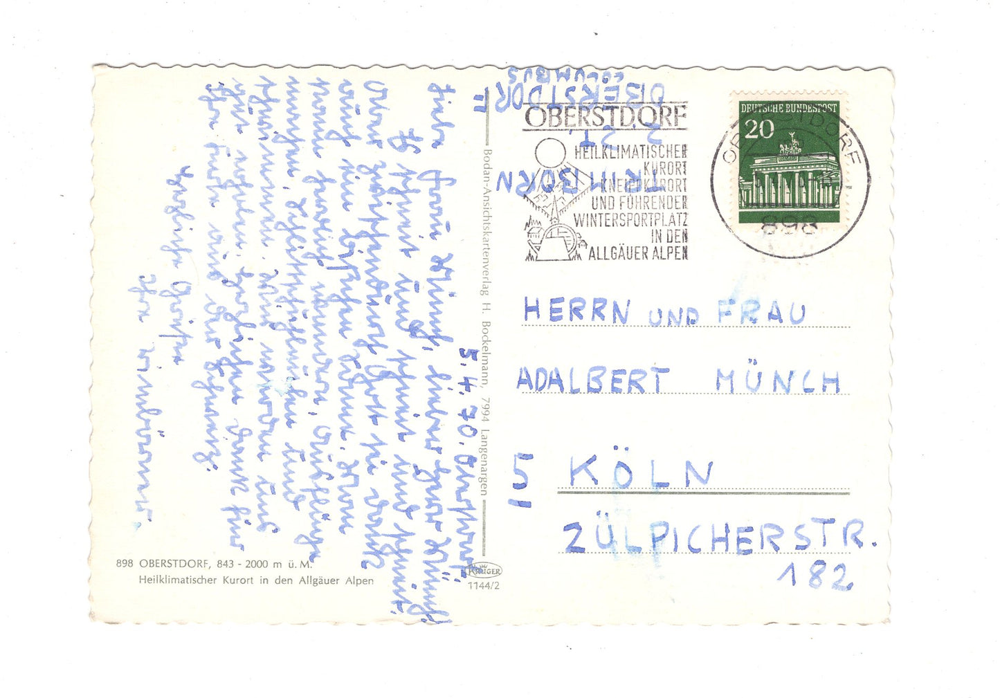 Ansichtskarte Oberstdorf in den Allgäuer Alpen / H1-54