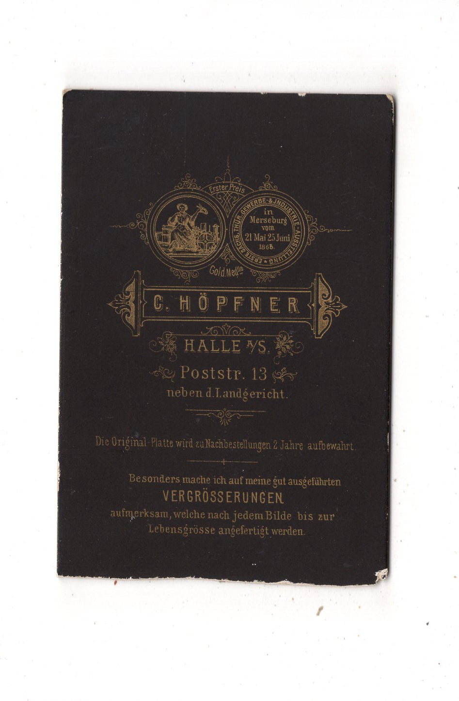 Fotografie Soldat - Halle an der Saale 1880er / CDV M1-05