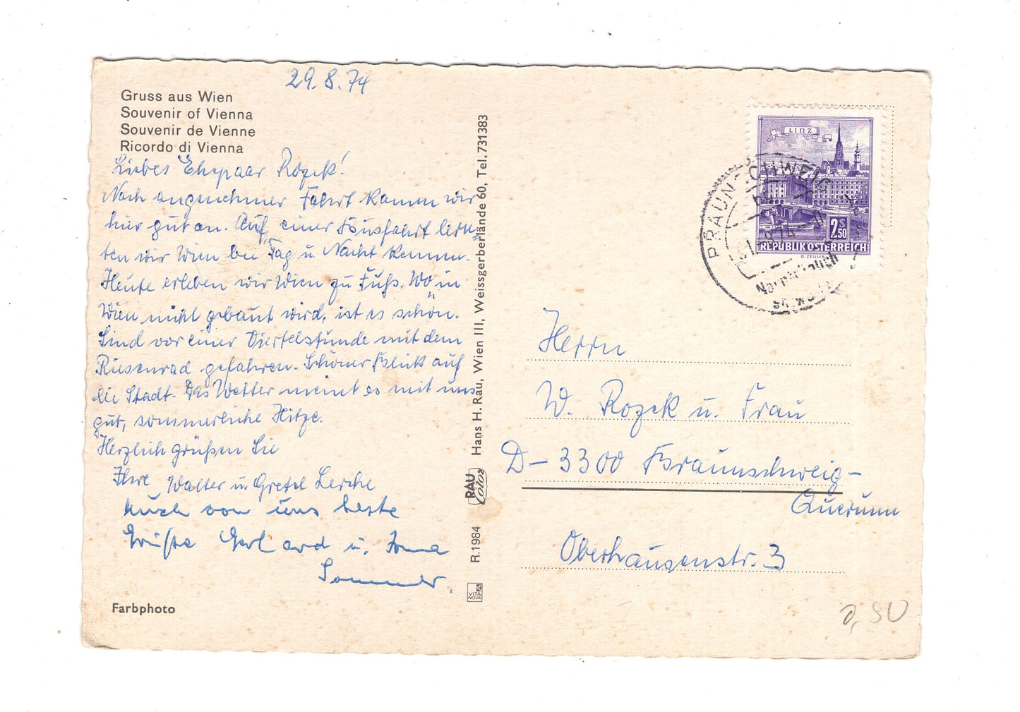 Ansichtskarte Wien Vienna / Österreich / N1-64