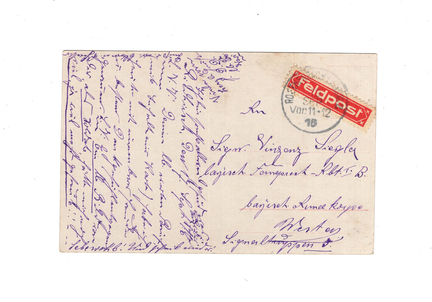 Ansichtskarte / Feldpost / Patriotische Karte - 1916