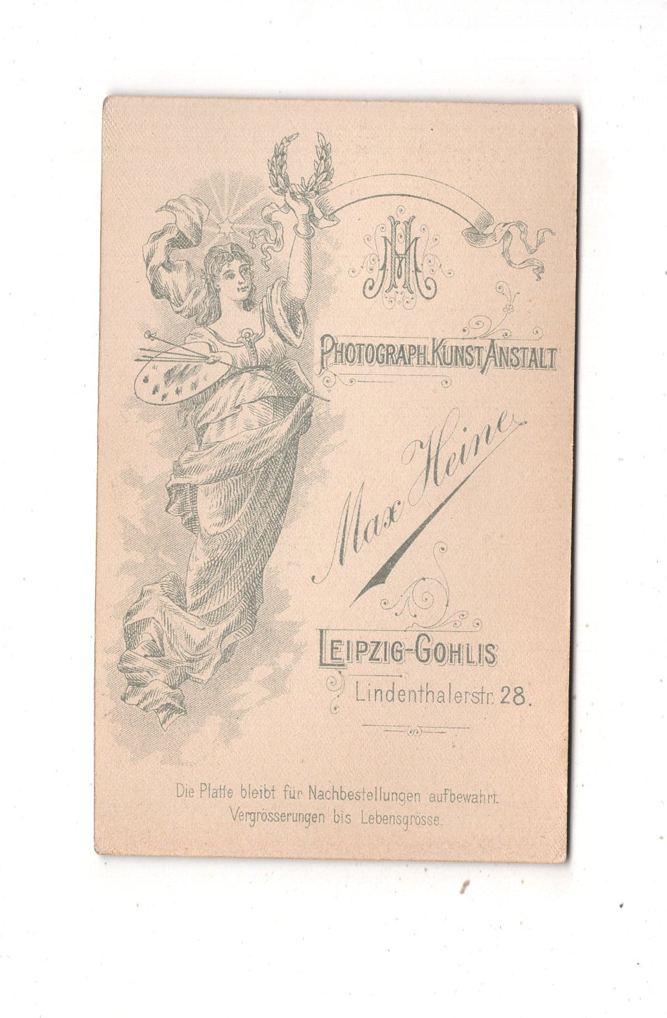 Fotografie Soldat - Leipzig-Gohlis 1890er / CDV M1-05