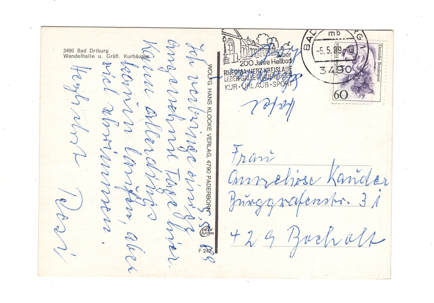Ansichtskarte Bad Driburg / Wandelhalle und Gräfl. Kurhäuser