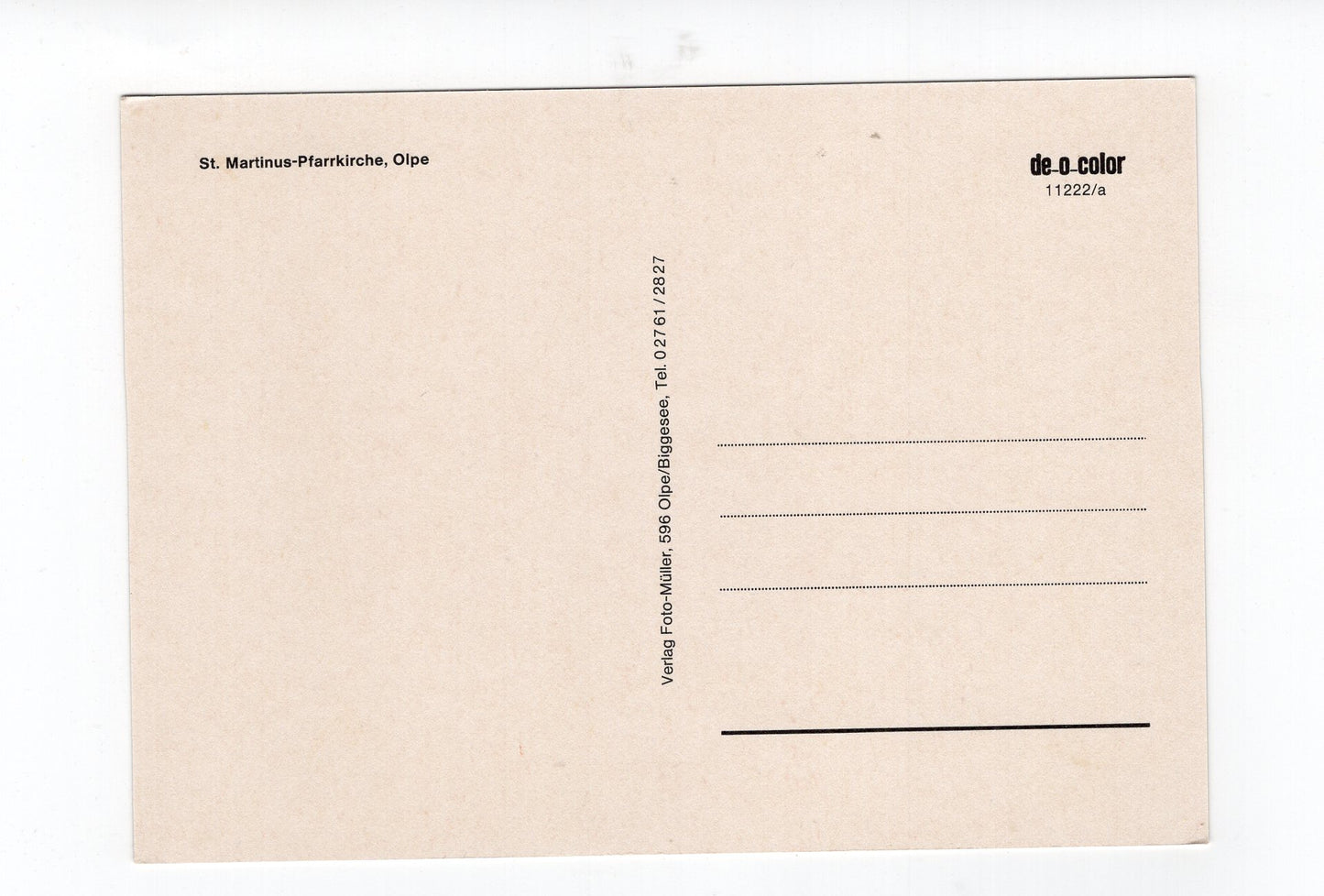 Ansichtskarte Olpe / St. Martinus-Pfarrkirche