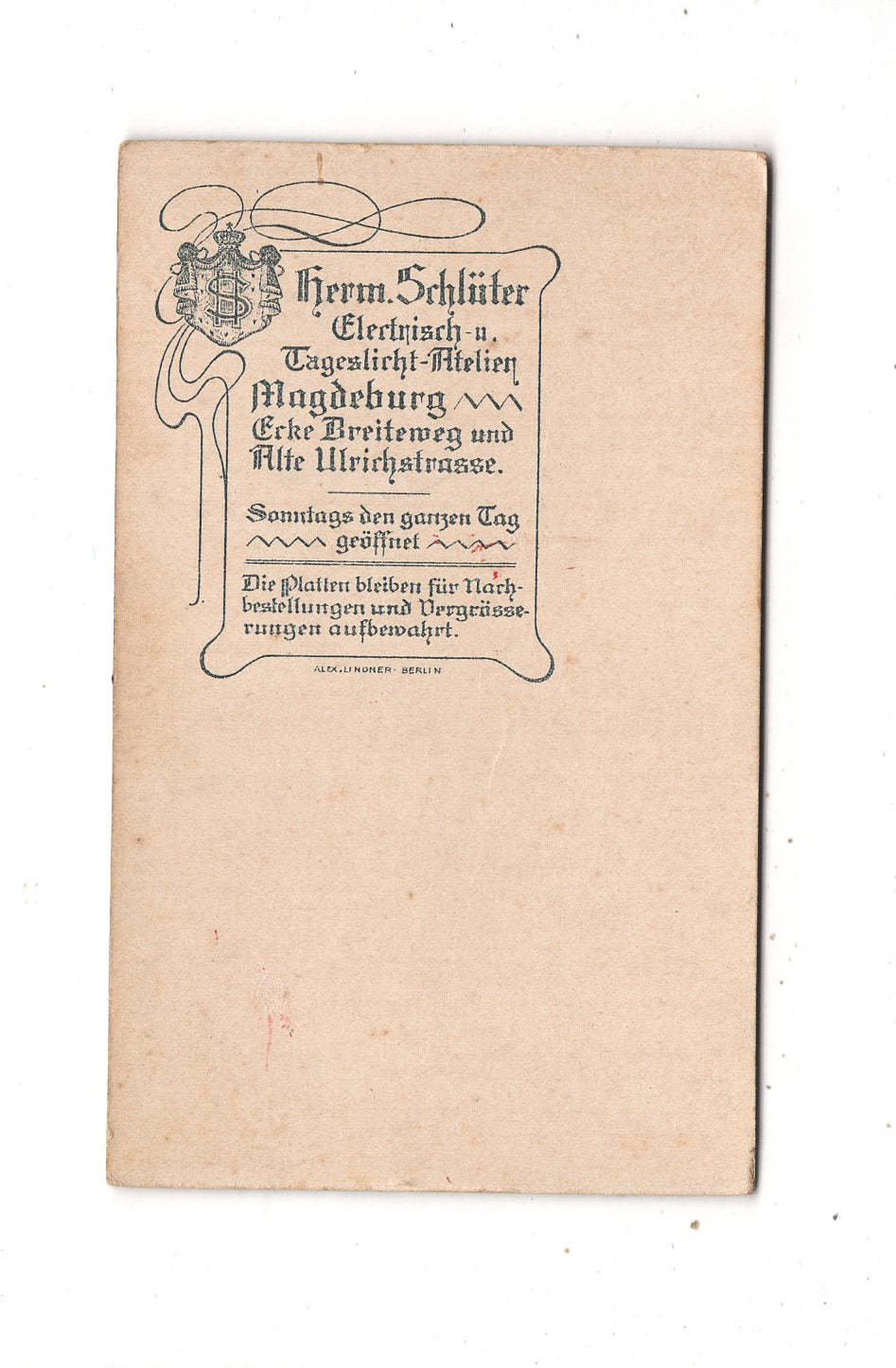 Fotografie Feine Dame - Magdeburg 1890er