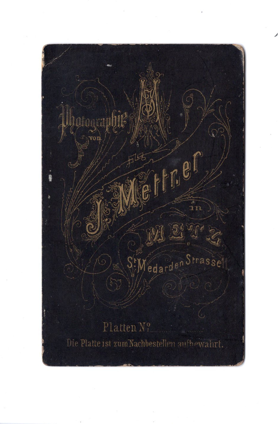 Fotografie Soldat / Soldatenportrait - Metz 1880er
