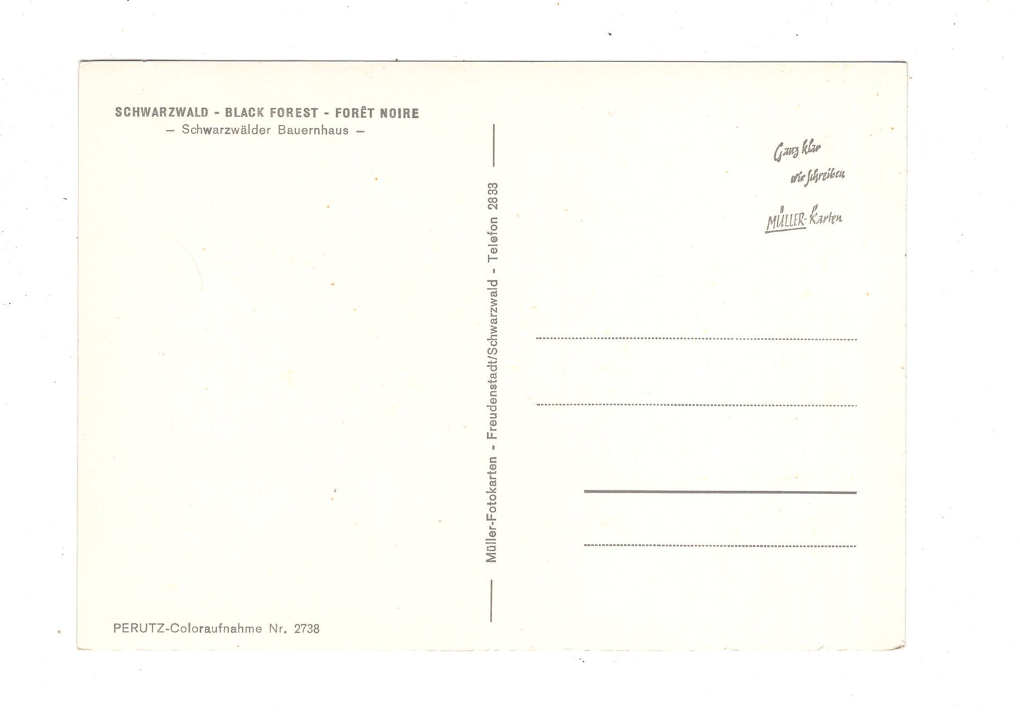 Ansichtskarte Schwarzwald / Schwarzwälder Bauernhaus / K1-57