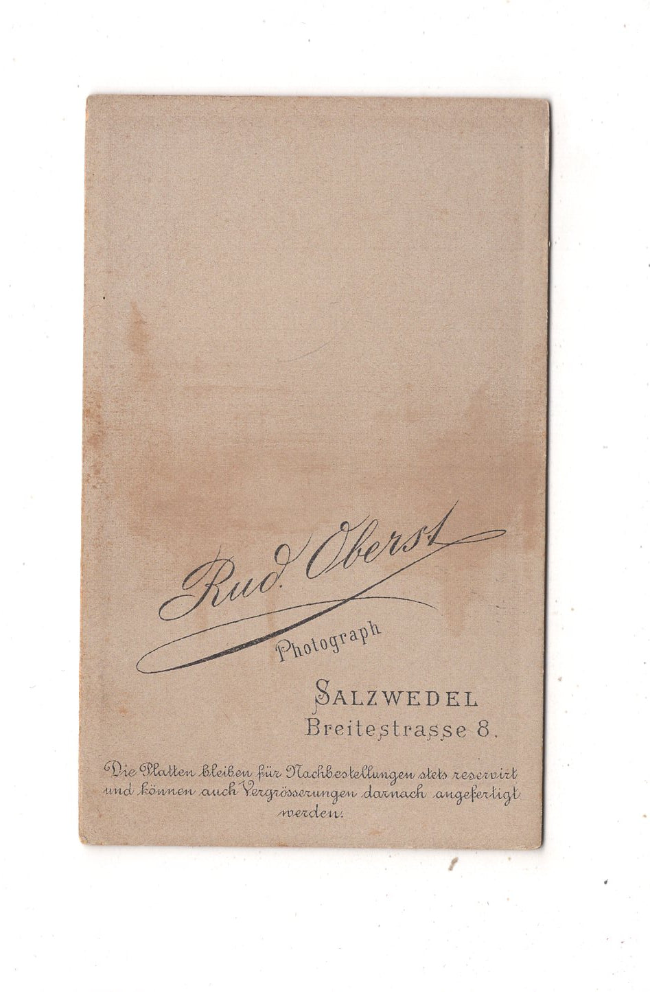 Fotografie Niedlicher kleiner Junge - Salzwedel 1880er / CDV M1-25