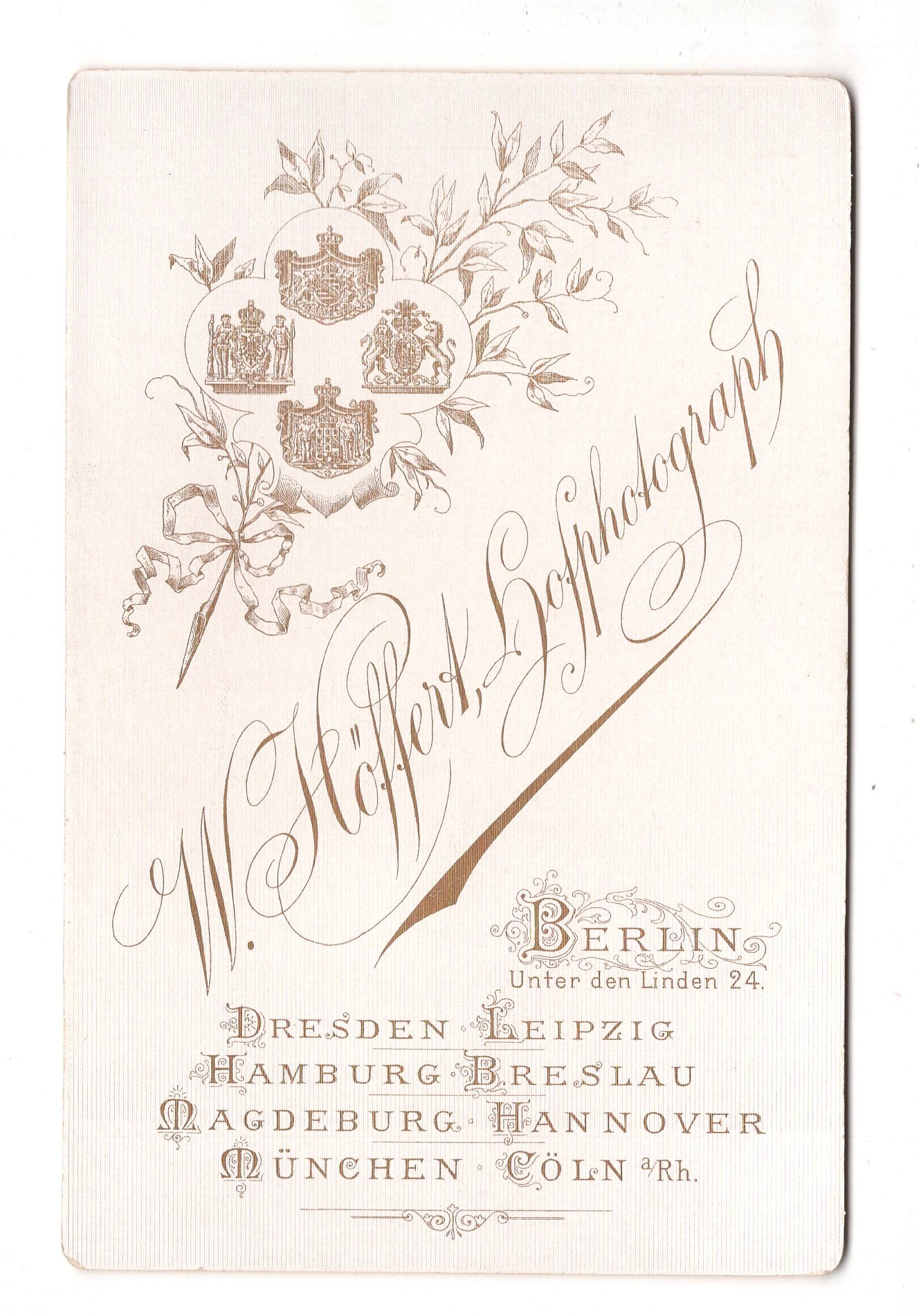 Fotografie Feine Dame - Berlin / Breslau / Köln +++ 1890er / CAB W-21