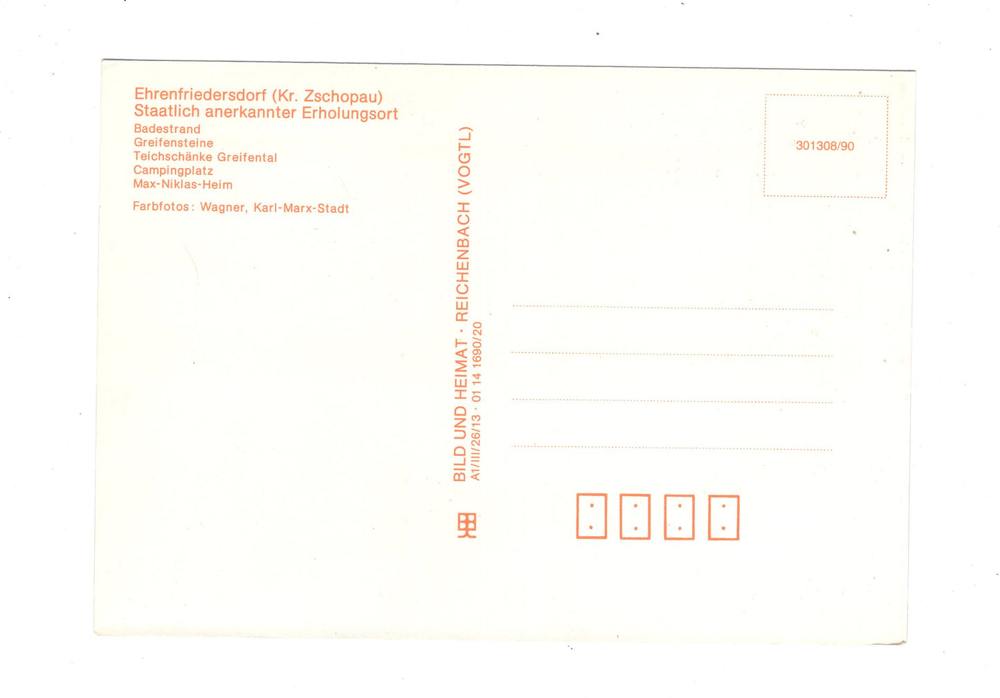 Ansichtskarte Erholungsgebiet Greifensteine / Greifenbachstauweiher