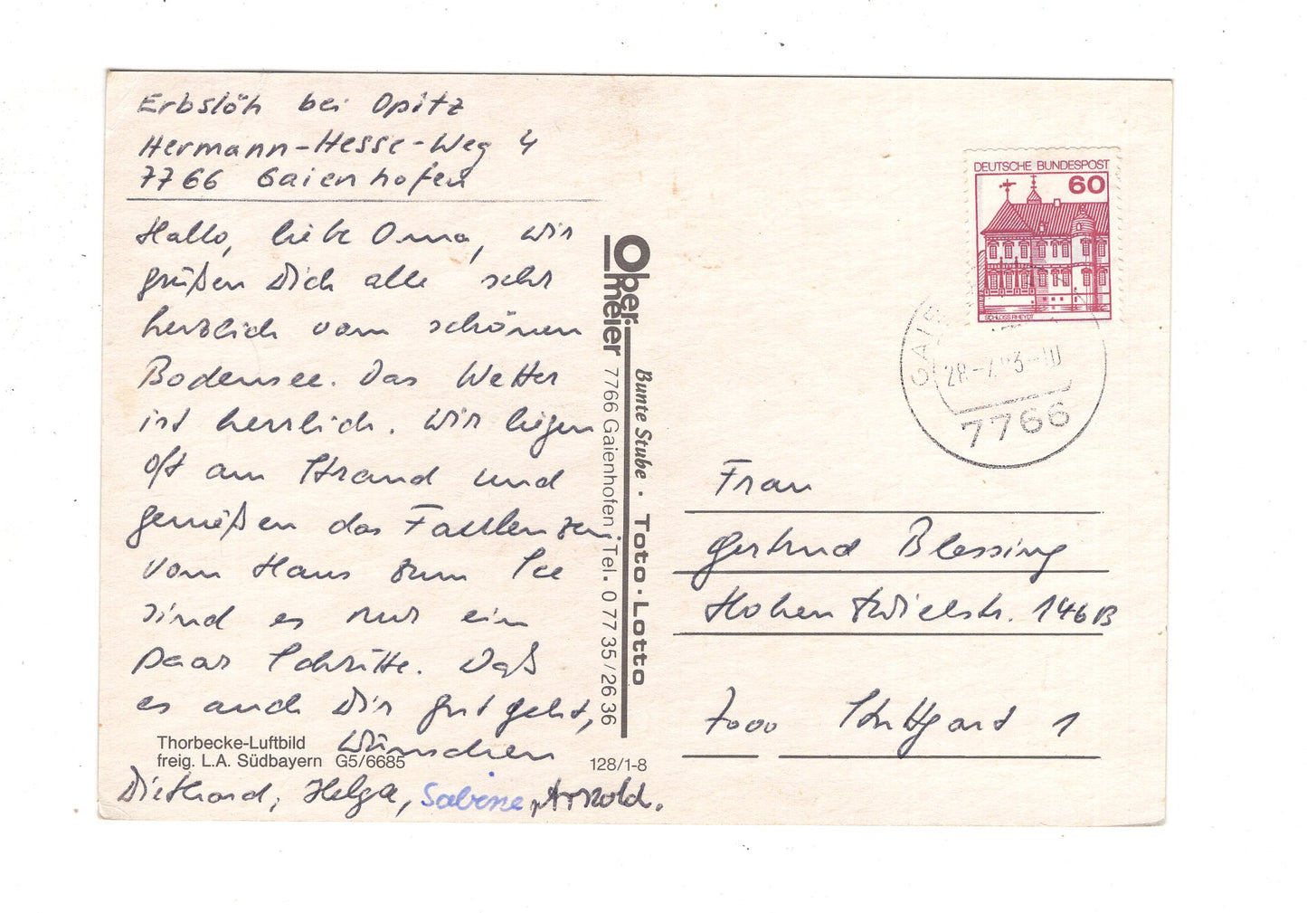 Ansichtskarte Gaienhofen am Bodensee / J1-65