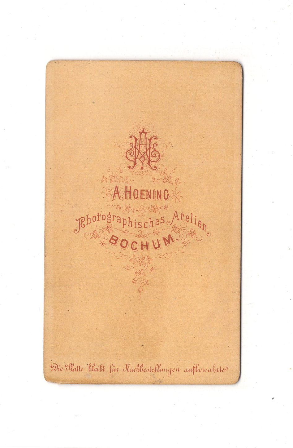 Fotografie Damenportrait - Bochum 1870er / CDV C1-02