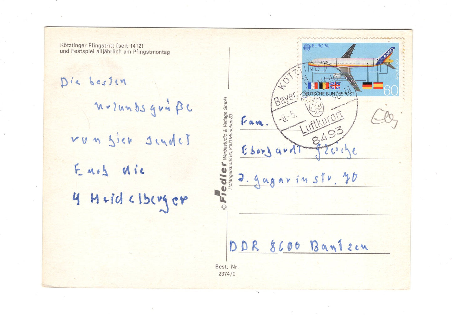 Ansichtskarte Pfingstritt in Kötzting / Bayerischer Wald